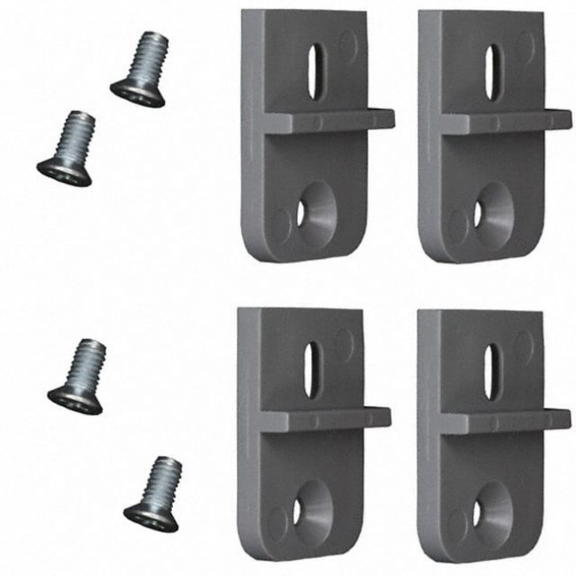 MB-1390-DG, Mounting Hardware External Mounting Bracket Kit, Dark Gray (4 Bracket, 4 Screws)