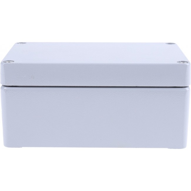 Grey Die Cast Aluminium Enclosure, IP66, Grey Lid, 125 x 80 x 57mm