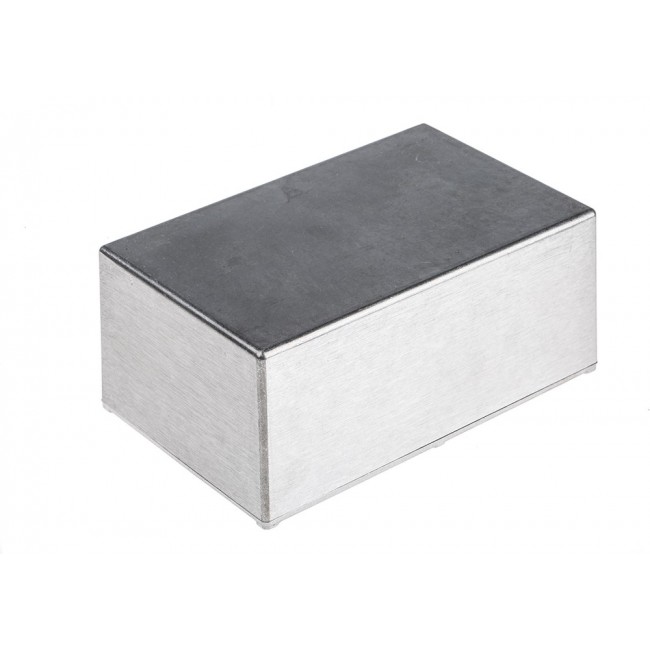 Silver Die Cast Aluminium Enclosure, IP54, Silver Lid, 187 x 119 x 84mm