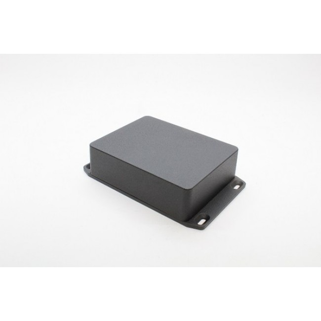 1590BB2FLBK, 1590 Series Die Cast Aluminium Enclosure, IP54, Flanged, 120 x 120 x 38mm