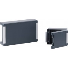 00127544, Bocube Alu Series Graphite Grey Aluminium Enclosure, IP66, IP68, IP69, IK07, IK08, Graphite Grey Lid, 363 x 242 x