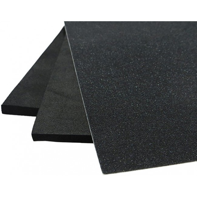 CF42SC 1MM A4, Foam 8.27" W x 11.69" L (210.0mm x 297.0mm) X 0.039" (1.00mm) Polyurethane Black