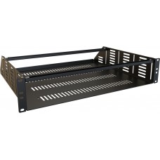 RACSV190315BK1, Metal, Steel Shelf, Fixed 15.000" L x 17.480" W x 3.465" H (381.00mm x 444.00mm x 88.00mm) Black