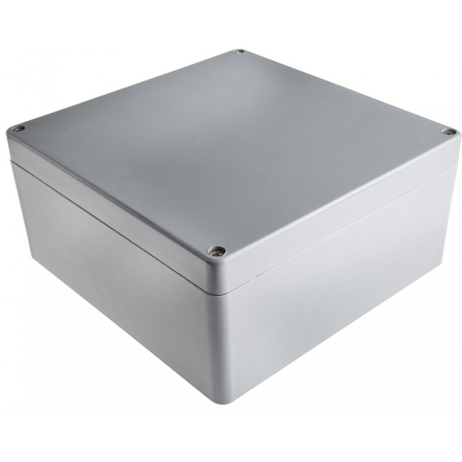 P 252612 ENCLOSURE, Euronord II Series Grey Polyester Enclosure, IP66, IP67, Grey Lid, 256 x 251 x 121mm