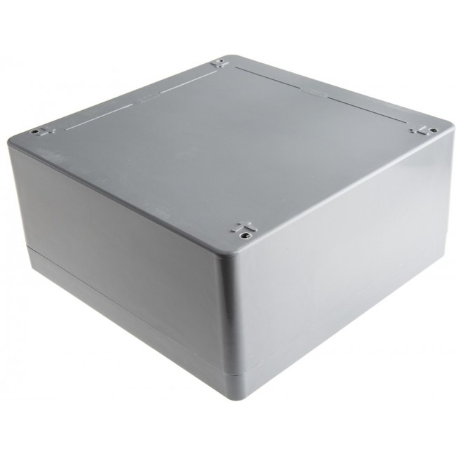 P 252612 ENCLOSURE, Euronord II Series Grey Polyester Enclosure, IP66, IP67, Grey Lid, 256 x 251 x 121mm