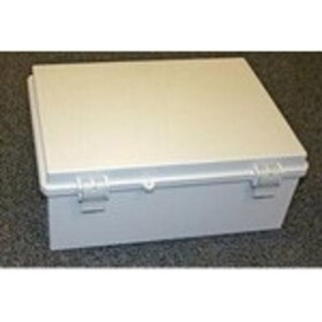 NBF-32312, Light Gray Acrylonitrile Butadiene Styrene Wall Mount NEMA Box - External 8.33 x 6.36 x 3.94 Inches - Internal 7. ...