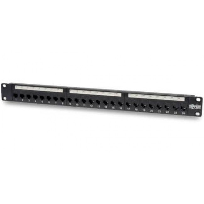 N254-024, Patch Panels 24-PORT 1U RACKMNT CAT6 PATCH PANEL