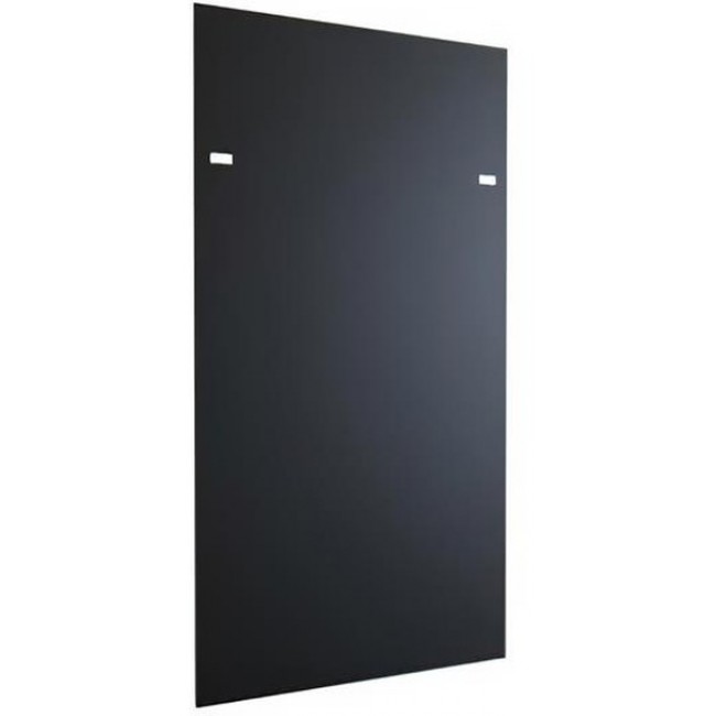 H1SP42U48BK, Metal, Steel Panel, Side 38.380" L x 73.440" W x 0.720" H (974.85mm x 1865.38mm x 18.29mm) Black