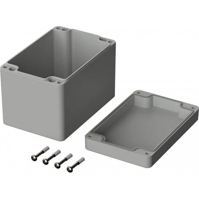 03226000, Enclosures for Industrial Automation ENCLOSURE, EUROMAS ABS, 80 X 120 X 85MM, LIGHT GRAY, T 226 [090812090]