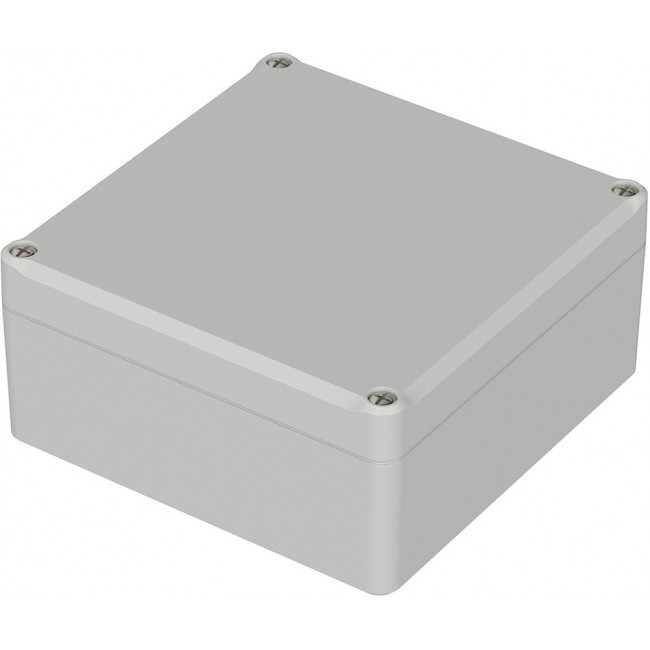 63217000 ET 217, Euromas II Series Light Grey ABS Enclosure, IP65, Light Grey Lid, 122 x 120 x 57mm