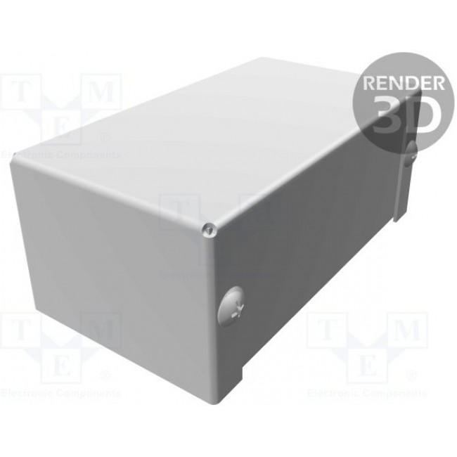 1411G, Enclosures, Boxes, & Cases Utility Enclosure - 4.0 x 2.2 x 1.6" - Aluminum Gray