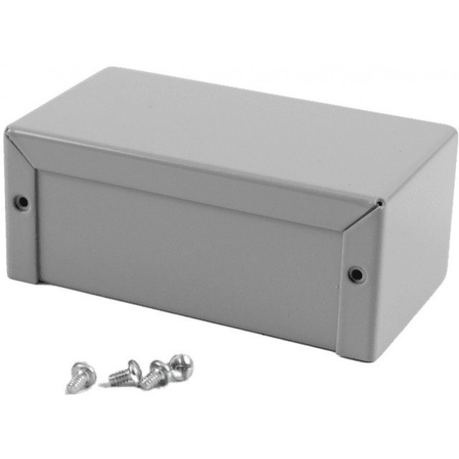 1411G, Enclosures, Boxes, & Cases Utility Enclosure - 4.0 x 2.2 x 1.6" - Aluminum Gray