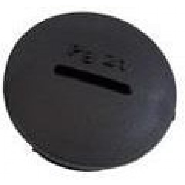 HPP16 BK080, Hole Plug 0.886" (22.50mm) Polyamide 6 Black