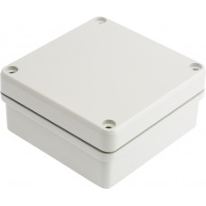 Grey Die Cast Aluminium Enclosure, IP66, Grey Lid, 127 x 125 x 60mm