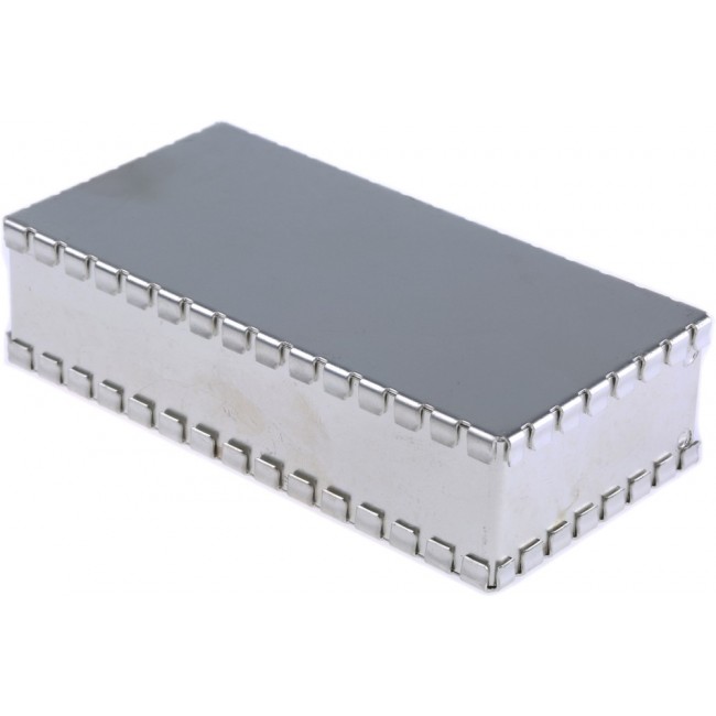 RS01/FFL2T, Tin Plated Steel PCB Enclosure, 25 x 50 x 100mm