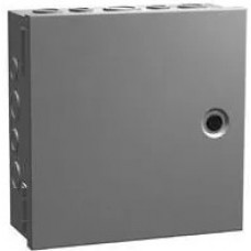 CHKO10106, Electrical Enclosures N1 Hinge Cover w/KO's - 10 x 10 x 6 - Steel/Gray