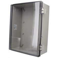 NBF-32226, Electrical Enclosures NEMA Enclosure ABS Poly Blend, Clear Polycarbonate Door (15.8 X 11.8 X 6.3 In)