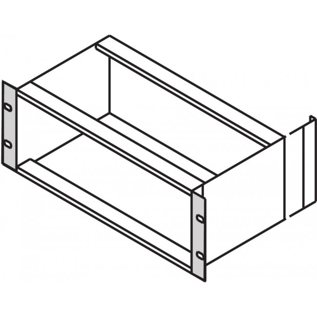 Holder, aluminum, (H) 265.9 mm, 6 U, 24560-497