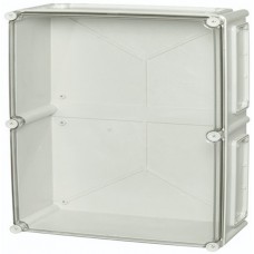 EKUN 180 T enclosure, EKUN Series Grey Polycarbonate General Purpose Enclosure, IP66, IP67, IK08, Flanged, Transparent Lid, 560 x 380 x