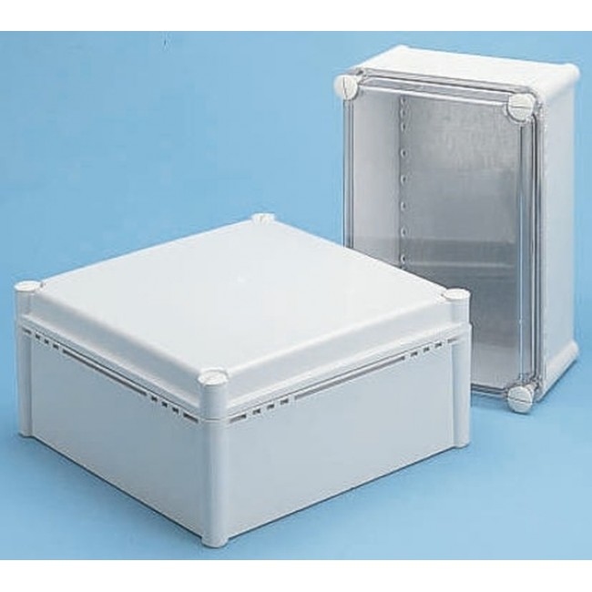 FEX 2819 18 T ENCLOSURE, FEX Series Grey Polycarbonate Enclosure, IP54, Transparent Lid, 278 x 188 x 180mm