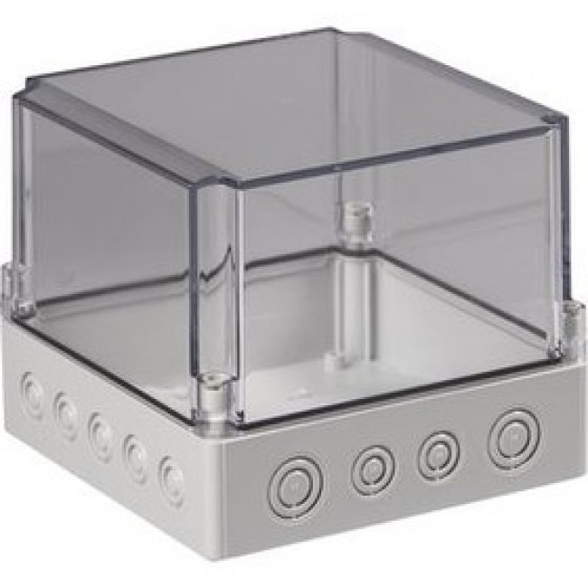 SPCM181815T, Plastic Enclosure Cubo S 175x150x175mm Grey Polycarbonate IP66 / IP67