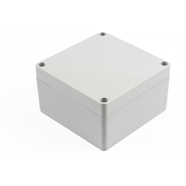 1554L2GY, 1554 Series Polycarbonate Enclosure, IP68, 4.13 x 4.13 x 2.36in