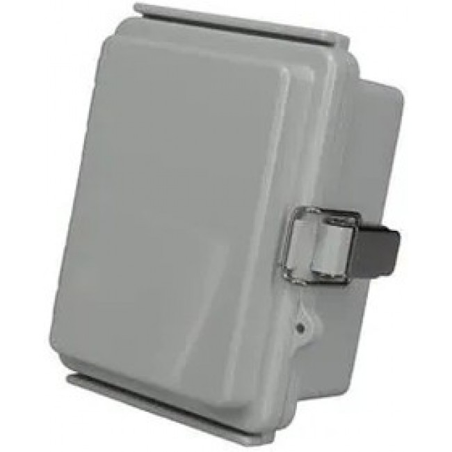 PTQ-11035, Enclosures, Boxes, & Cases PC+10% Fiberglass Box with Stainless Steel Latch (3.5 X 4.7 X 2.8 In)