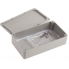 Grey Die Cast Aluminium Enclosure, Grey Lid, 114.5 x 63.6 x 30.3mm