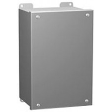 1438K, Electrical Enclosures N12 Lift Off, Screw Cover Encl - Extra Deep - 9.5 x 8.5 x 4.7 " - Steel/Gray