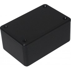 Black ABS General Purpose Enclosure, IP54, Black Lid, 85 x 56 x 40mm