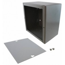 JB-3955, Gray Steel Wall Mount Junction Box - External 6 x 6 x 4 Inches - Internal 5.88 x 5.88 x 3.88 Inches