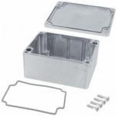 AN-1304-A, Natural Aluminum Alloy Bracket Mount Die Cast Aluminum Enclosure - External 4.53 x 3.54 x 2.17 Inches - Internal 4.01 x 3.03 x 1.