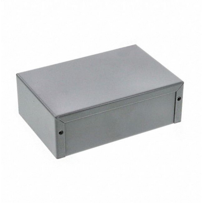 1412PP, Enclosures, Boxes, & Cases Utility Enclosure - 6.0 x 4.0 x 2.0" - Grey Steel