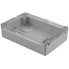 1554HL2GYCL, Enclosures, Boxes, & Cases General Enclosure - Grey/Clear Lid - 7.1 x 4.7 x 1.8in - Polycarbonate - N4X