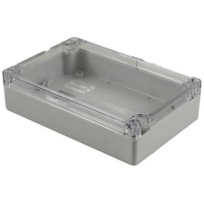 1554HL2GYCL, Enclosures, Boxes, & Cases General Enclosure - Grey/Clear Lid - 7.1 x 4.7 x 1.8in - Polycarbonate - N4X