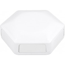 CBHEX1-60-WH, HexBox IoT Enclosure with 6 Solid Panels 130x146x45mm White ABS IP40