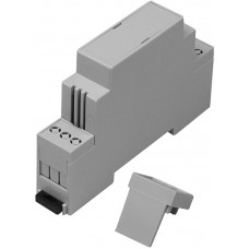 Open Top, Vented Sides Enclosure Type, 17.5 x 90 x 58mm, Polycarbonate DIN Rail Enclosure Kit