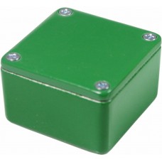 RTM5007/17-GRN, 5000 Series Green Die Cast Aluminium Enclosure, IP54, Green Lid, 121 x 95 x 61mm