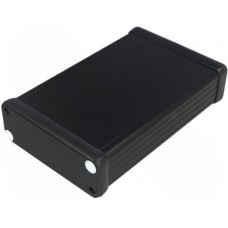 1455J1201BK, Extruded Enclosure 1455 120x78x27mm Extruded Aluminium Black IP40