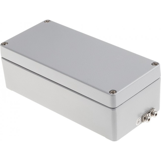 Aluminium Enclosure, IP65, IP66, IP67, IP68, Grey Lid, 57 x 175 x 80mm