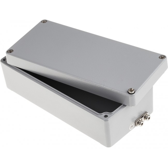 Aluminium Enclosure, IP65, IP66, IP67, IP68, Grey Lid, 57 x 175 x 80mm