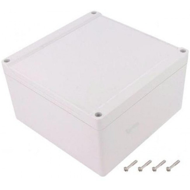 1555S2GY, Enclosures, Boxes, & Cases Watertight/Polycarb. 6.3x6.3x3.5"StyleLid