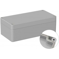 Grey ABS General Purpose Enclosure, IP66, IK07, Grey Lid, 160 x 80 x 55mm