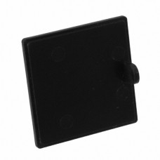 PBC-1577-C, Plastic, ABS Cover, Lid 1.010" L x 1.010" W x 0.060" H (25.65mm x 25.65mm x 1.52mm) Black