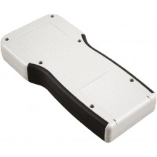 1553TGYBAT, 1553 Series Grey Flame Retardant ABS Handheld Enclosure, Integral Battery Compartment, IP54, 210 x 100 x 32mm