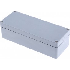 P 081906 ENCLOSURE, Euronord II Series Grey Polyester Enclosure, IP66, IP67, Grey Lid, 190 x 75 x 55mm