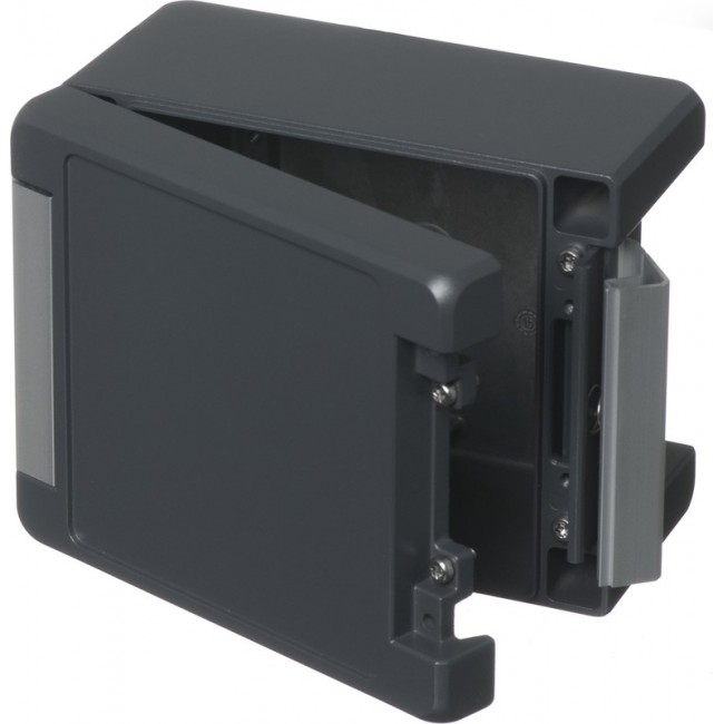 00123234, Bocube Alu Series Graphite Grey Aluminium Enclosure, IP66, IP68, IP69, IK07, IK08, Graphite Grey Lid, 159 x 128 x