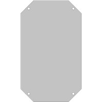 MPS ARCA 8060, Galvanised Steel Mounting Plate, 2mm H, 540mm W, 2mm L for Use with ARCA 6080, ARCA 8060