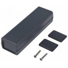 1593DBK, Enclosures, Boxes, & Cases ABS, Instrument 4.5x1.4x1" Black