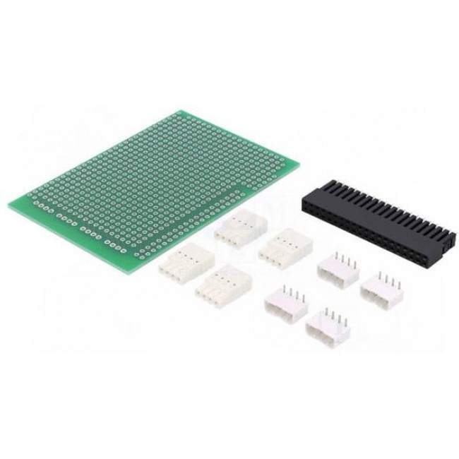 2202994, RPI-BC INT-PCB SET Series Perfboard with Socket Strip for Use with Prototyping Electronic Circuits